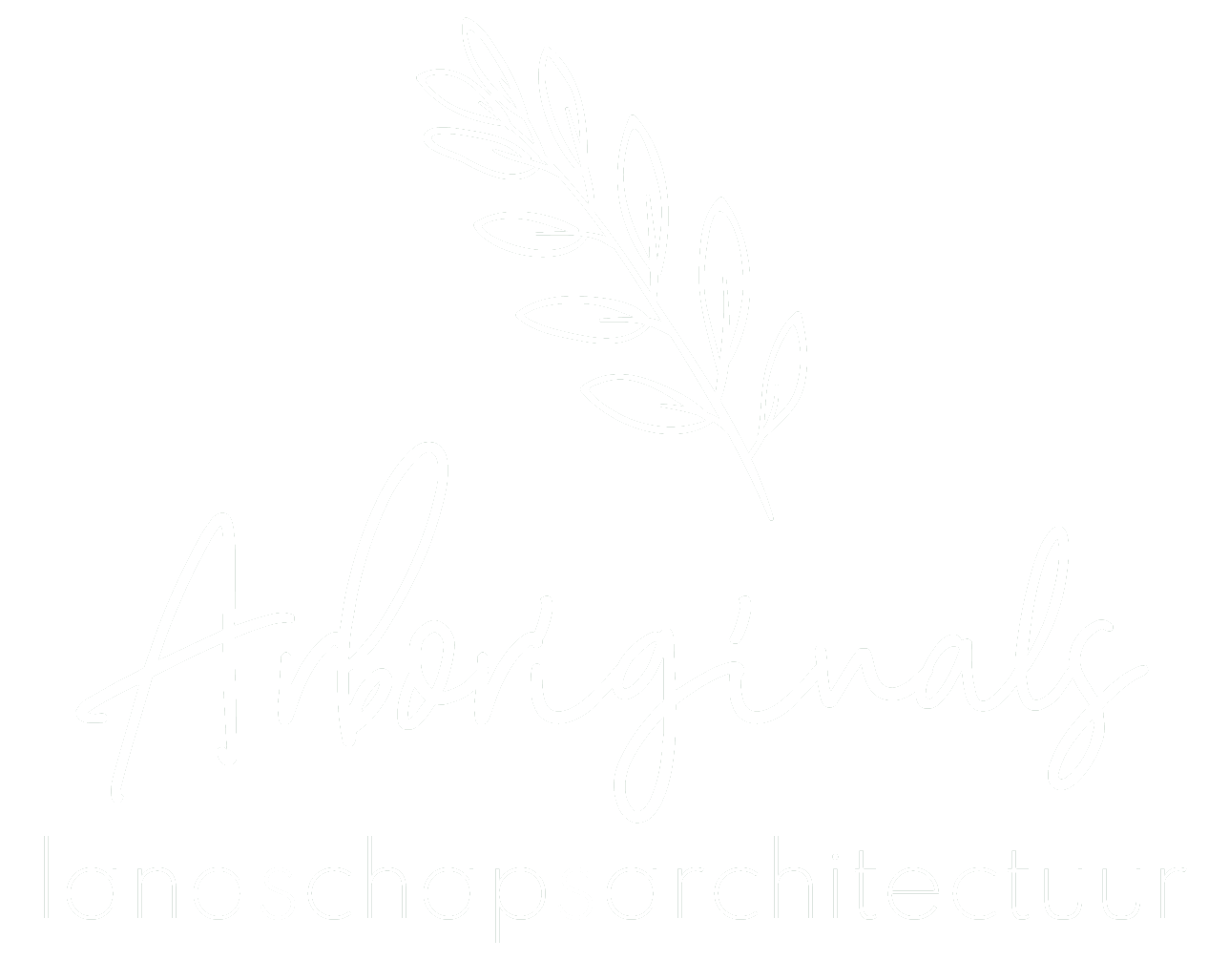Logo landschapsarchitectuur wit Logo landschapsarchitectuur wit